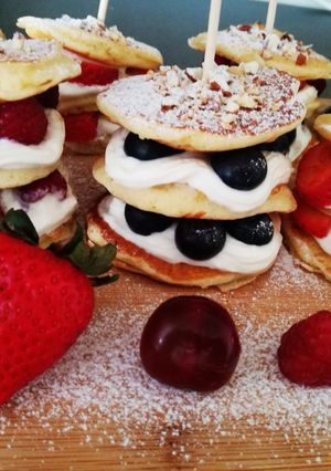 Túrókrémes mini palacsinta recept fotója