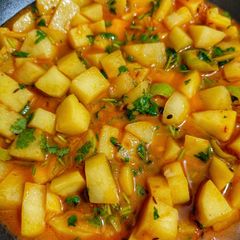 A picture of Aloo ki Bhujiya.