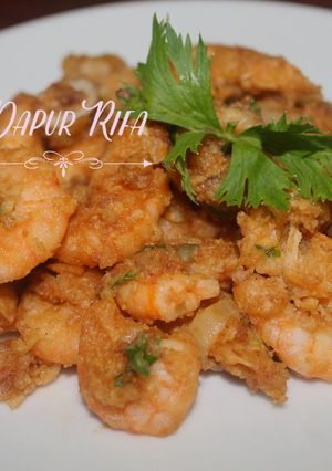 Foto resep Udang saus telor asin