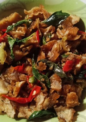 Foto resep Oseng rambak lombok ijo/ cabai hijau