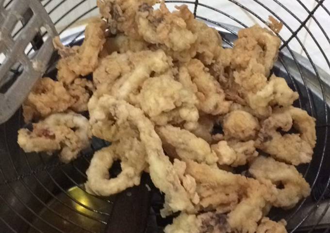 Resep Cumi crispy siram saus tiram, Bikin Ngiler