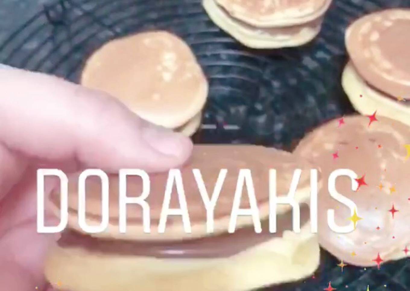 Dorayakis rellenos de nutella