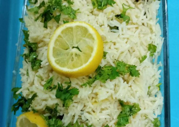 Cilantro and lemon rice pulao