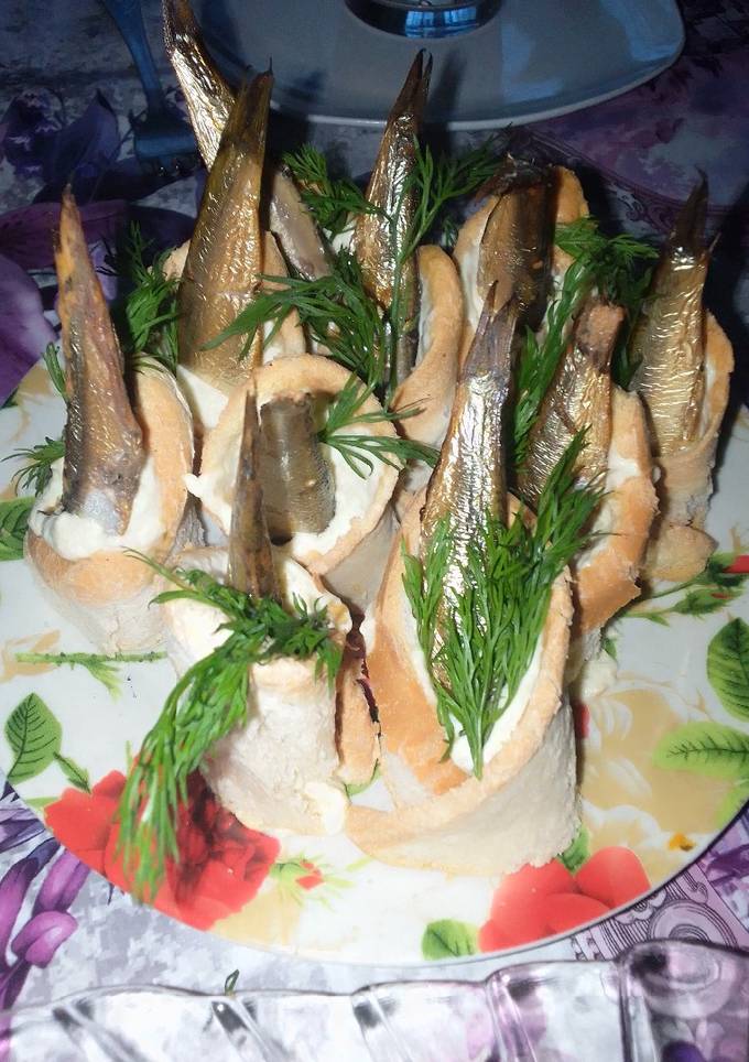 Закуска зі шпротами
