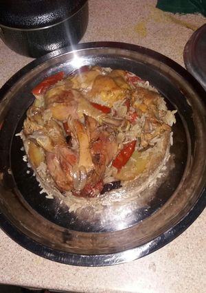 صورة لوصفة مقلوبة دجاج