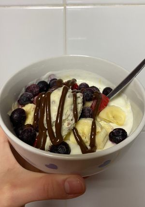Una foto de Yogurt Postre Fit