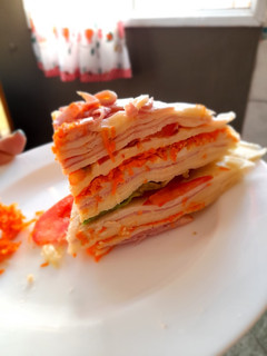 Una foto de Torre de panqueques sin tacc