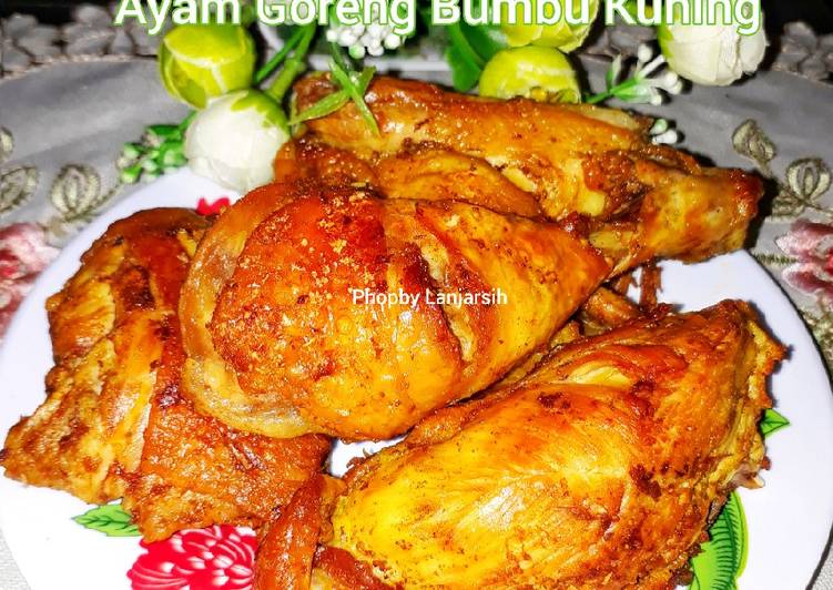 Resep @MANTAP Ayam Goreng Bumbu Kuning masakan sehari hari