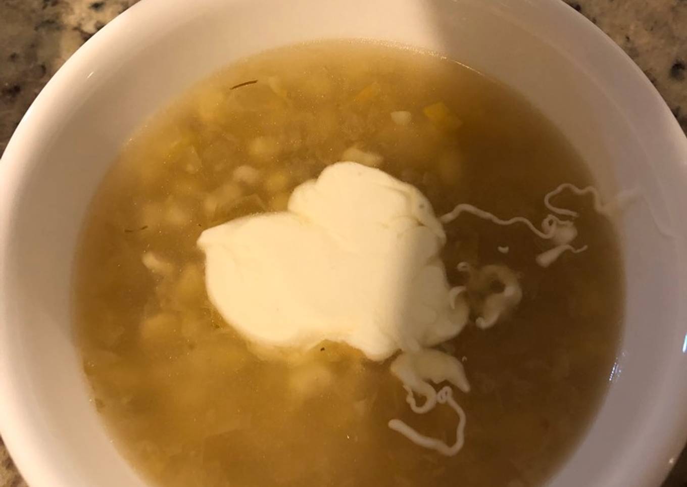 Sopa/crema de elote