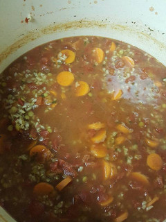 A picture of Lentil & Brown Rice Soup.