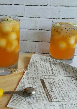 Foto resep 27. Orange squash with melon #rabubaru #bikinramadanberkesan