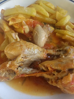 Una foto de Pollo rustido de mi abuela
