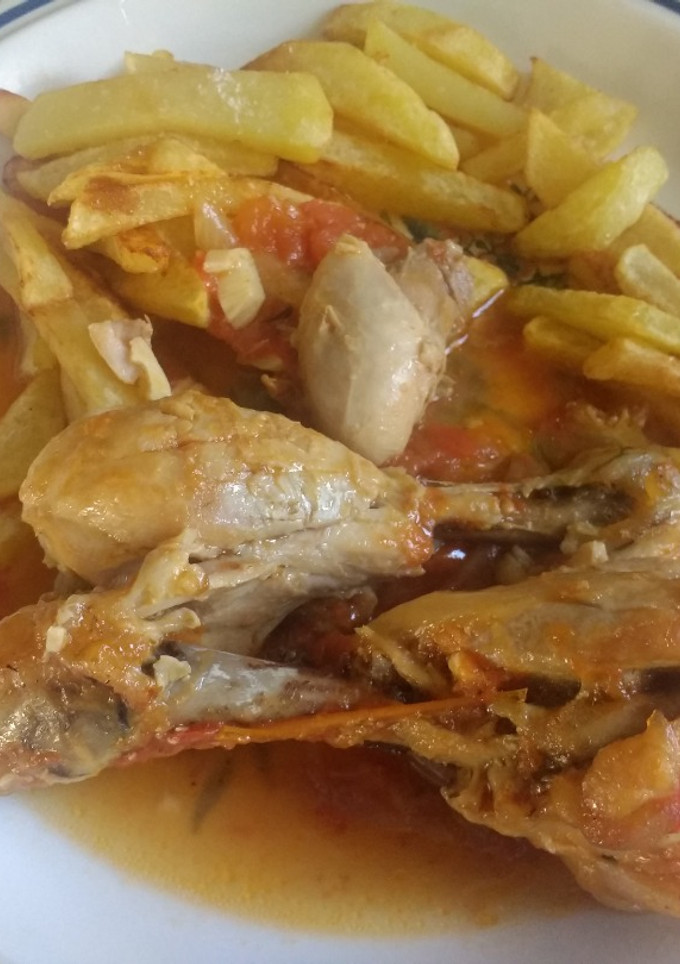 Una foto de Pollo rustido de mi abuela