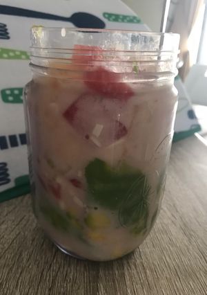 Foto resep Salad buah sederhana