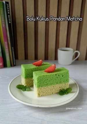 Foto resep Bolu Kukus Pandan Matcha