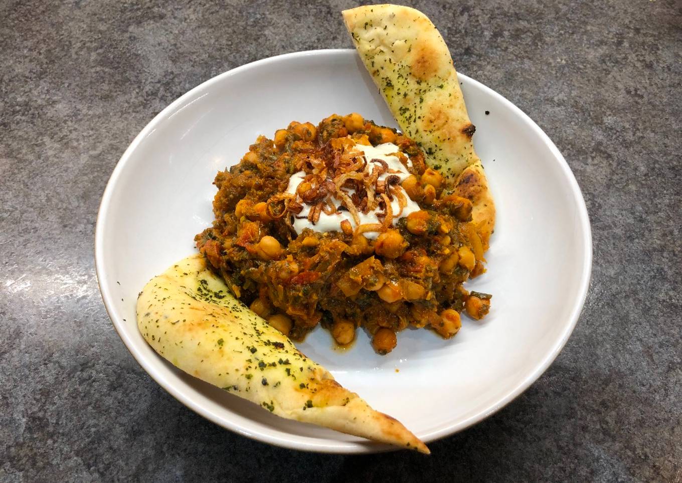 Chickpea and Spinach Curry #newyearnewyou