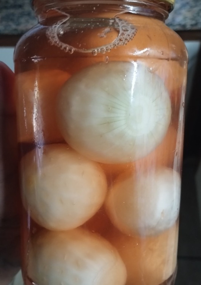 Una foto de Cebollitas en vinagre