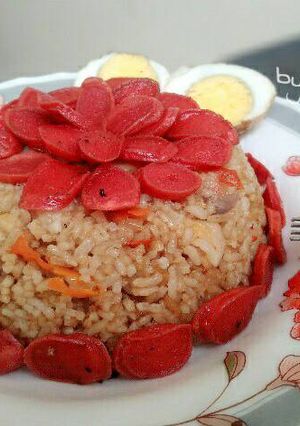Foto resep Nasi goreng sosis