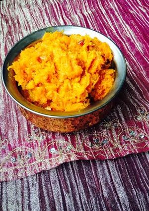 A picture of Carrot Halwa (Gajar Ka Halwa).