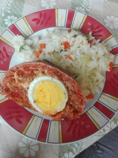 Baconbe tekert sajtos-tojásos vagdalt recept fotója