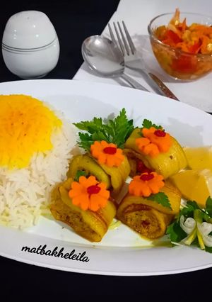 عکسی از دستور رول بادمجان گرجستان(بادریجانی 🍆)