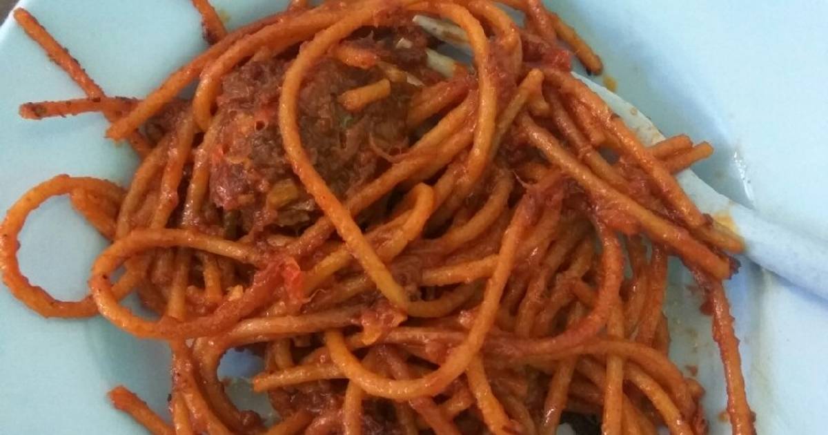  Resep  Spaghetti  wholemeal saus rendang oleh Raissa Githa 