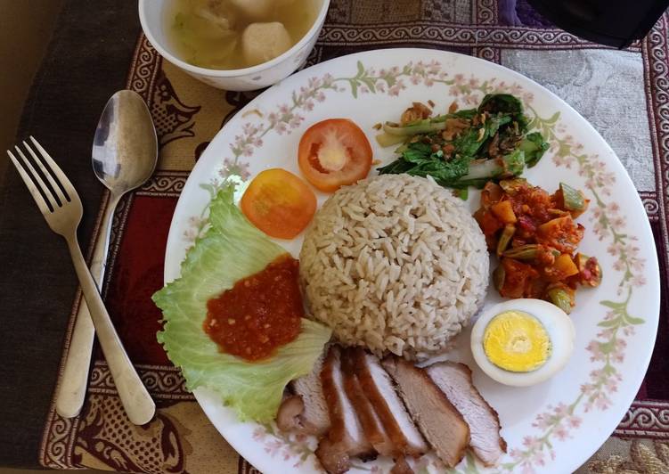 Proses meracik Singapore Hainam rice tanpa ribet yang Enak