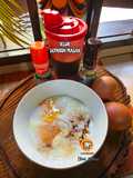 Telur separuh masak
