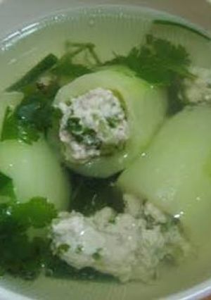 รูปของ แกงจืดแตงกวายัดใส้หมูสับ