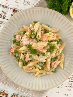 Cremige Pasta mit Räucherlachs Rezepthauptbild
