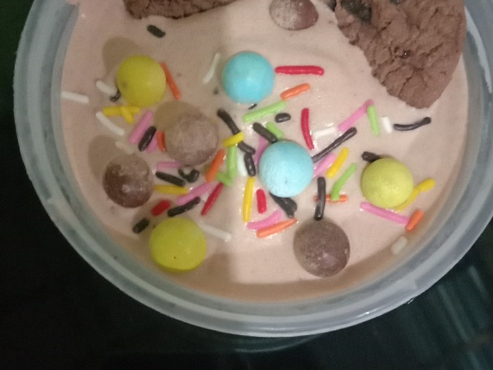 Resep: Es krim cokelat toping goodtime Enak