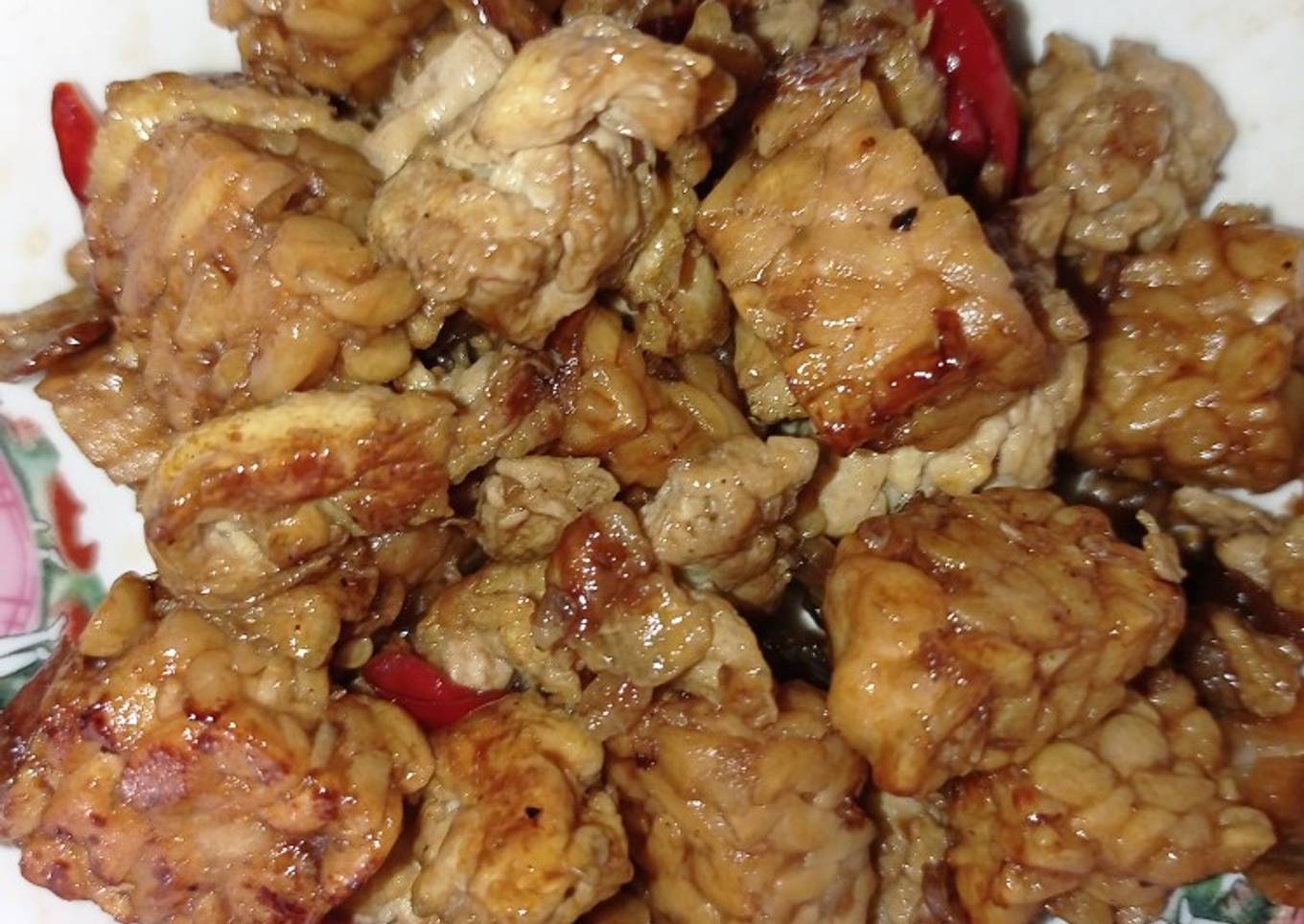 Oseng Tempe Telur