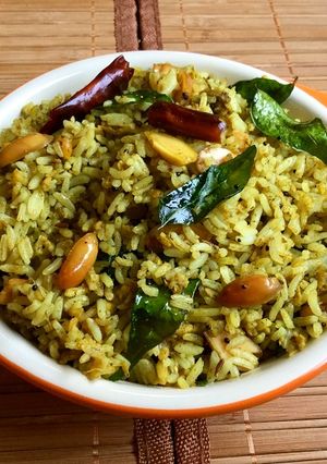 A picture of Achaari Gongura Rice.