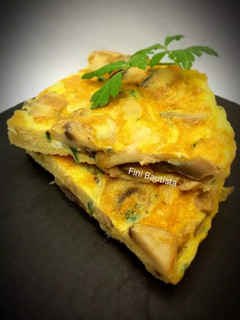 Una foto de Tortilla de champiñones