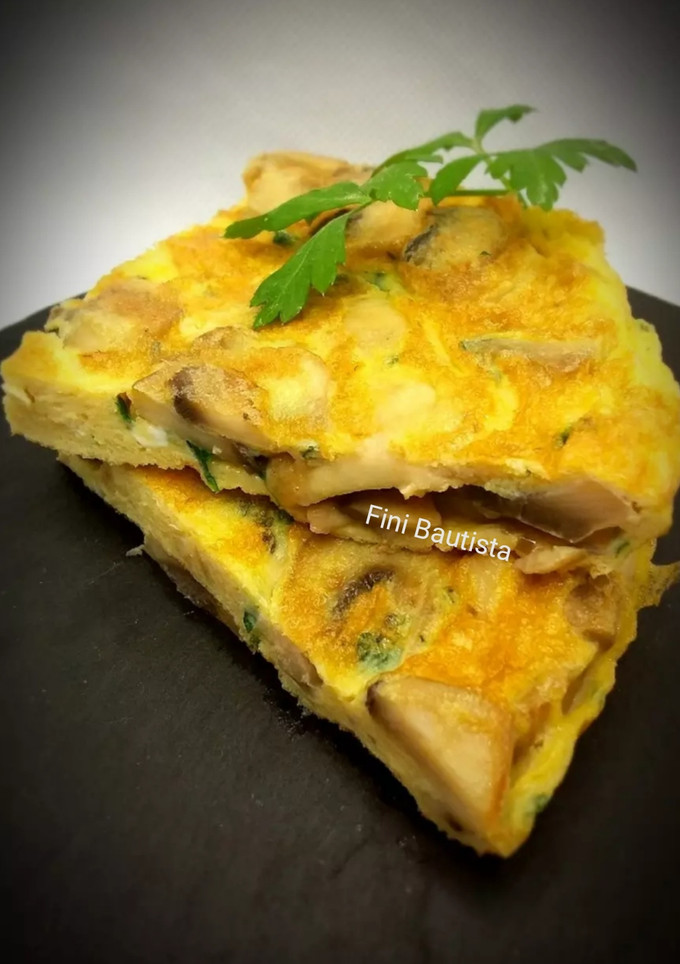 Una foto de Tortilla de champiñones