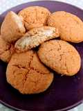 Eggless beetroot cookies stuffed with khoya and coconut