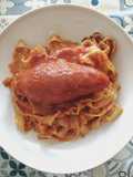 Lagane con calamari ripieni
