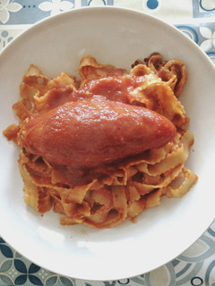 Foto di Lagane con calamari ripieni
