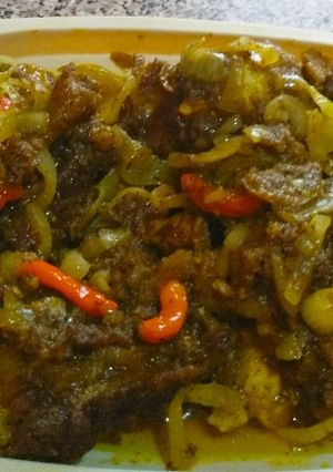 Foto resep Iga pedas bumbu kuning