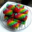 Anyam rainbow rollcake