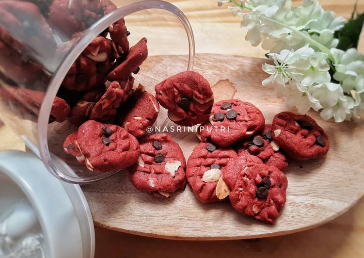 Cara Gampang Menyiapkan Red Velvet Cookies yang Bisa Manjain Lidah