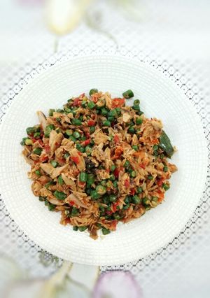 Foto resep Pindang Tongkol Suwir Kacang Panjang - Extra Pedas