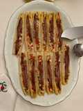 Espárragos rellenos de salpicón