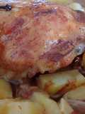 Cuartos de pollo en soja y apio al vino