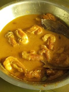 A picture of Prawn malai curry.