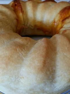 Una foto de Rosca de pan relleno con Thermomix