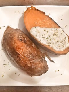 Une photo de Patate douce rôtie en papillote