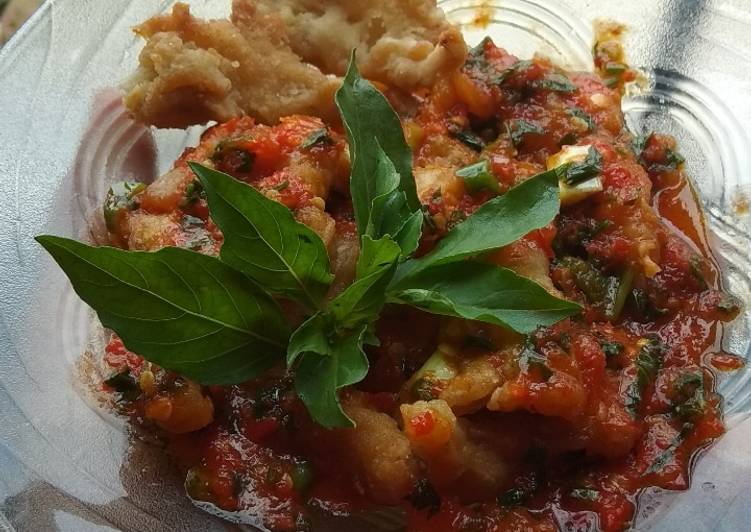 Jamur krispi pedas manis