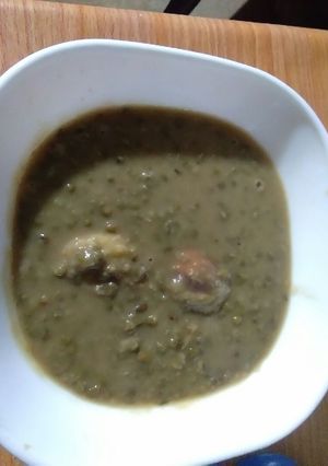 Foto resep Burjoren (bubur kacang ijo duren)