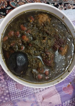 عکسی از دستور قرمه سبزی